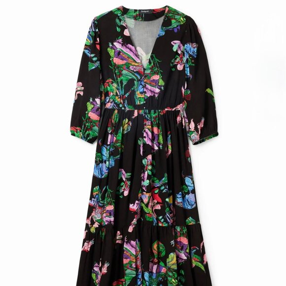 NWT Desigual M Christian Lacroix Long Shirt Dress - Size M - Picture 2 of 16